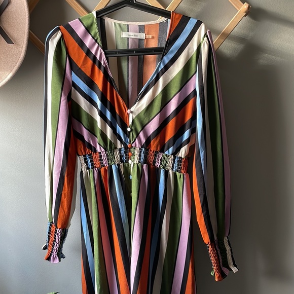 Lulu's Exclusive- Idem Ditto Button Down Striped Midi Dress - Picture 3 of 7